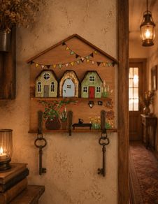 Handcrafted wooden key holder