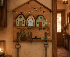 Handcrafted wooden key holder