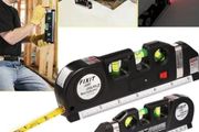 Laser Level Multipurpose Line Laser Leveler Tool Cross Line Lasers With 8FT 2.5M Standard Measure Tape and Metric Rulers