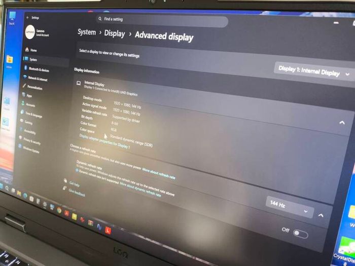 Gaming Laptop Lenovo Loq i5 12450hx 8/12 RTX4050 6gb 105w 16gb Ddr5 512GB Nvme 15.6" 144hz 1080p 300nits 100% sRGB Win11 Warranty Receipt