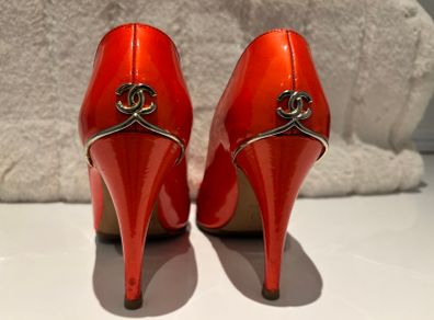 CHANEL Peeptoe Heels (size 5)