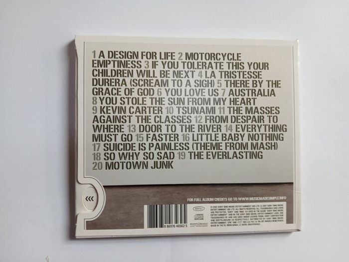 CD Manic Street Preachers