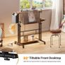 Standing Desk with Power Outlets & Strip Lights, Height Adjustable Image 6