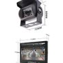 7 Inch Car Van Truck Camper Screen Monitor with Rear View Camera for Truck Bus Parking 9-36V Security Display 1024x600 HD LCD Screen Universal Image 2