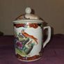 Vintage hand painted Chinese Teacup with lid Image 3