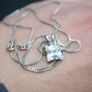 925 Sterling Silver Pendant with chain 3,2g L-18" Image 2