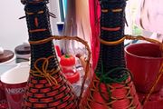 French Scoubidou Wine Decanters