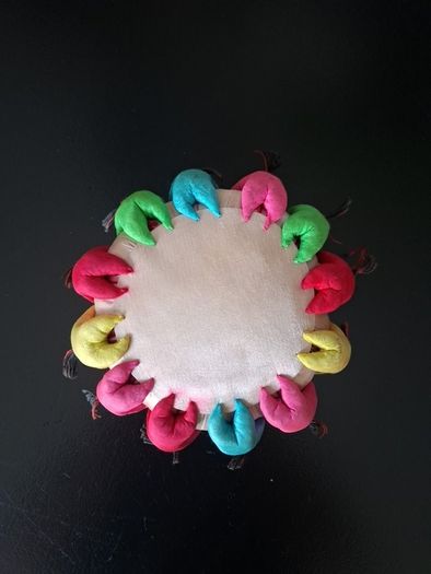 Vintage Chinese Silk Doll Pin Cushion