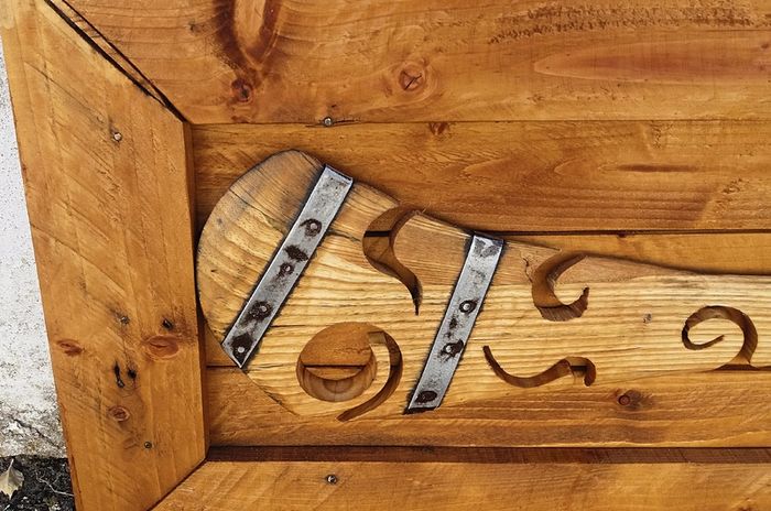 Rustic "Old Irish Hurley" Wallmount wood art