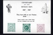 1967 Ireland Stamp Facsimile for the Centenary of the Finian Men 1867-1967 showing essays issued in the United Stated for use in Ireland in the year 1867 Mint Never Hinged (MNH)