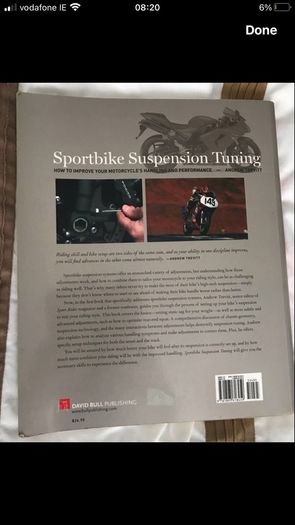 Sport motorcycle suspension tuning manual encyclopaedia 2008 printed hardback with technical data and set up suspension tuning manual for sports bikes
