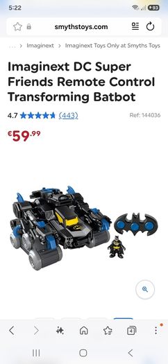 Imaginext DC Super Friends Remote Control  Transforming Batbot