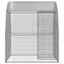 Bird Cage with Door Silver Galvanised Steel Image 6