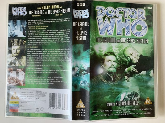 Doctor Who (1st Doctor - William Hartnell) - Season 2 [1965] The Crusade & The Space Museum (PAL TV VHS Cassette)