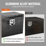 Underbody Truck Box, 24" x 14" x 16" Pickup Storage Box, Heavy Duty Aluminum Diamond Plate Tool Box with Lock and Keys Image 4