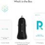 Car Charger USB Car Cigarette Lighter 24W Adapter with Total 5V 4.8A Output and Two Guiding LED Lights for iPhone XS/XR/XS Max, Galaxy S9/S8, iPad Pro, and Android Devices Image 4