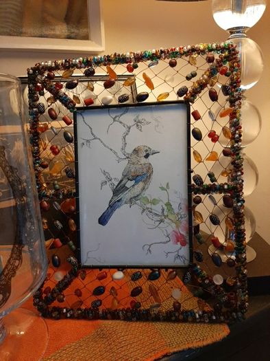 Beaded Picture Frame
