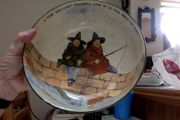 Rare and extremely collectible Royal Doulton large bowl, "Gallant Fishers" series (1910s-1930s)