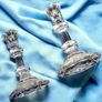 Vintage Pair Galway Crystal Candlesticks Image 3