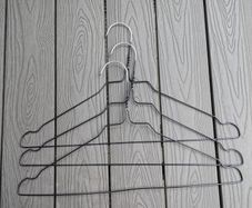 Three slim hangers