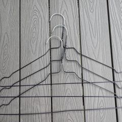 Three slim hangers