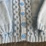 Blue cardigan and hat 3 to 6 mths Image 2