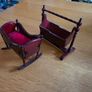 Dolls house furniture for nursery, cradles, highchairs and more Image 3