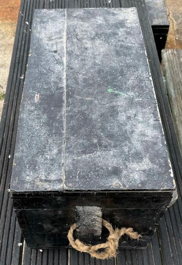 small vintage wooden tool chest ( 2 )