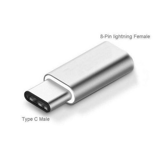 2 X Aluminum Alloy Apple Lightning 8 Pin (Female) to USB-C (Male) Fast Charging/Data Sync Convertor/Adapter (Brand New/Warranty)