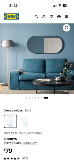 IKEA Lindbyn Mirror 120cm x 60cm