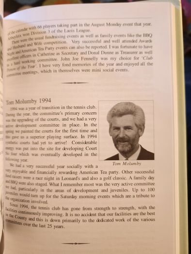 Abbeyleix. It Started in the jelly's Pit. 100 years Of Tennis In Abbeyleix. First Edition Hardback With Dustjacket In Very Good Condition.