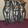 Art Deco Style Heavy "Three Graces" Wall Hanging Image 4
