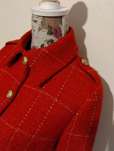 Stunning Military Style Red Jacket, New
