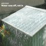 7 x 4ft Metal Garden Shed, Outdoor Storage Tool House with Ventilation Slots, Foundation Kit and Lockable Double Doors, Light Green Image 4