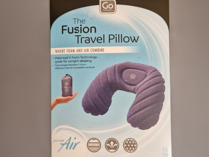 GO Travel - The Fusion Travel Neck Pillow/Cushion (Blue) - New
