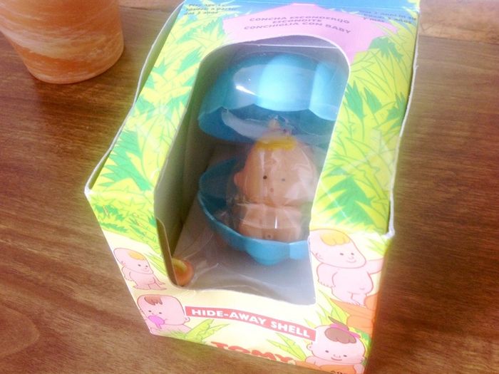 Vintage early 90s Tinkle Tots Hide Away Shell baby sealed