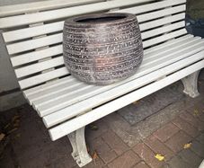 Large heavy garden planter