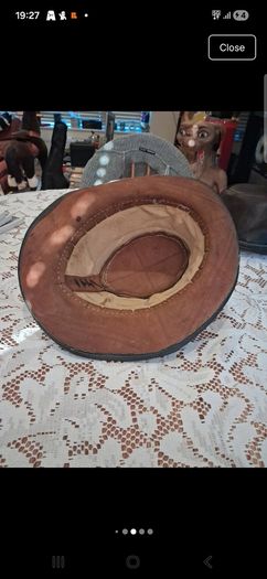 leather fedora hat