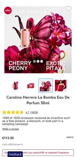 Carolina Herrera La Bomba parfum for her