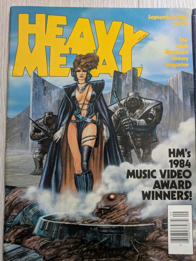 Lot of 4 Heavy Metal Magazines Comics 1984/85