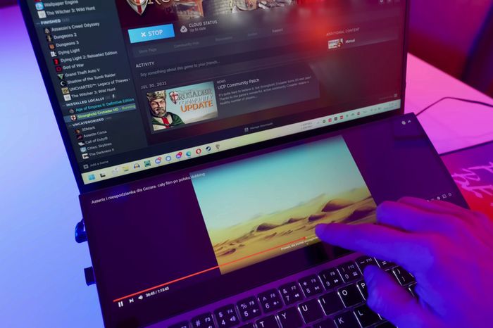 Productivity Laptop 2 Screens (16" + 14" 4K Touch) | Desktop Replacement | 10th Gen i7 | 32GB RAM | 1TB SSD
