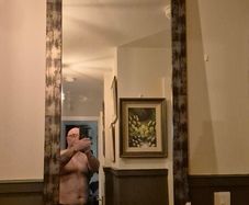 large framed mirror