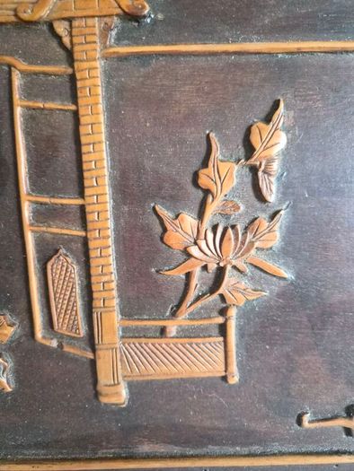 Chinese Carved Wooden Wall Panel