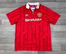 Genuine Vintage 1992 Manchester United Home Jersey Shirt Mens XL