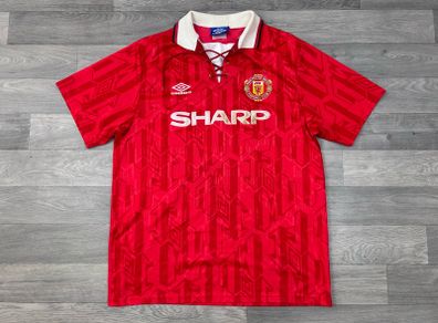 Genuine Vintage 1992 Manchester United Home Jersey Shirt Mens XL