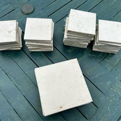 White Ceramic Tiles - 10cm x 10cm & 14.5cm x 14.5cm