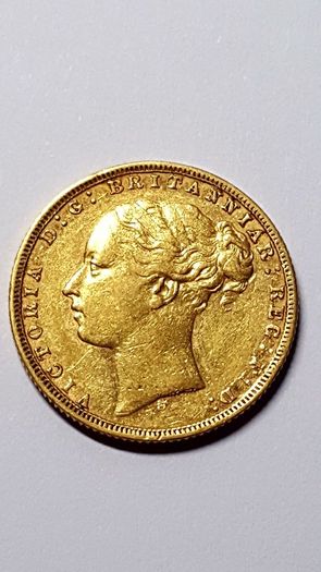 Full Sovereign 1872 Sydney Quenn Victoria