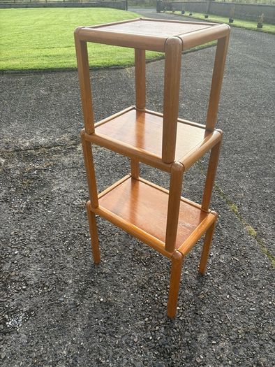 Mid-century vintage retro danish style nest of tables c1970