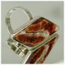 Huge Crazy Lace Agate Sterling Silver Statement Ring Size Q 1/2 Image 6