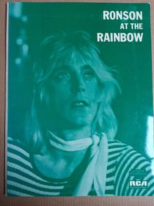 Mick Ronson Extremely rare fan pack Feb 1974 BOWIE